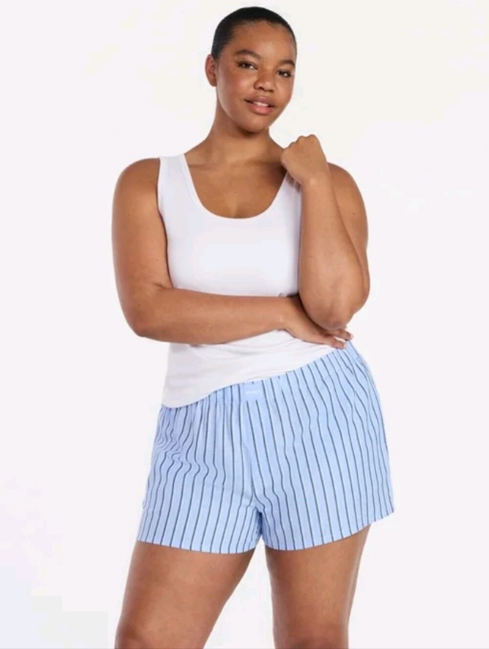 Joyspun Woven Pajama Boxer Sleep Shorts Size Large New